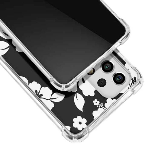 Black and White Galaxy A53 5G Clear Case