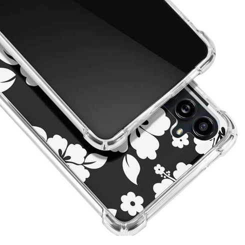 Black and White Galaxy A54 5G Clear Case