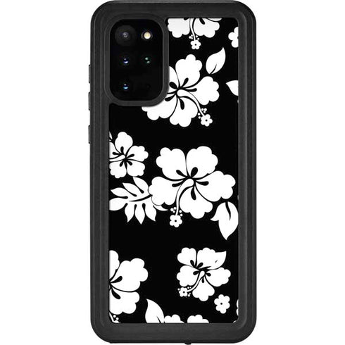 Black and White Galaxy S20 Plus Waterproof Case