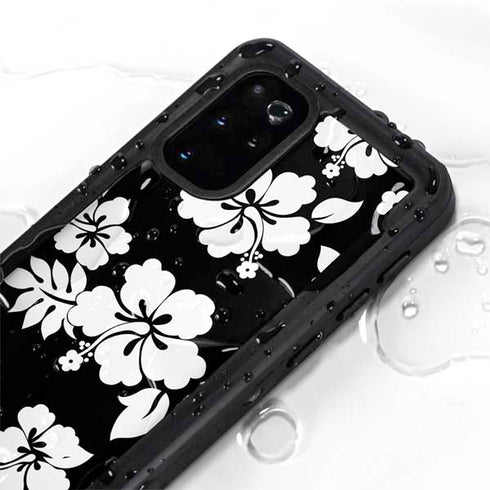 Black and White Galaxy S20 Plus Waterproof Case