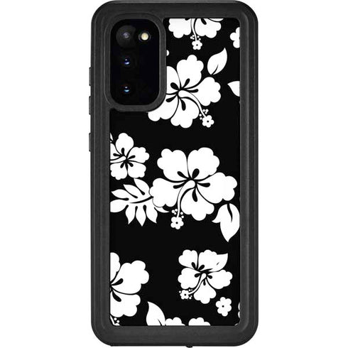 Black and White Galaxy S20 Waterproof Case