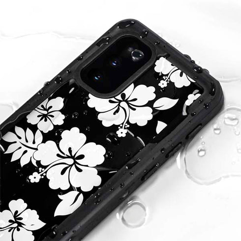 Black and White Galaxy S20 Waterproof Case