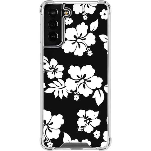 Black and White Galaxy S21 FE Clear Case