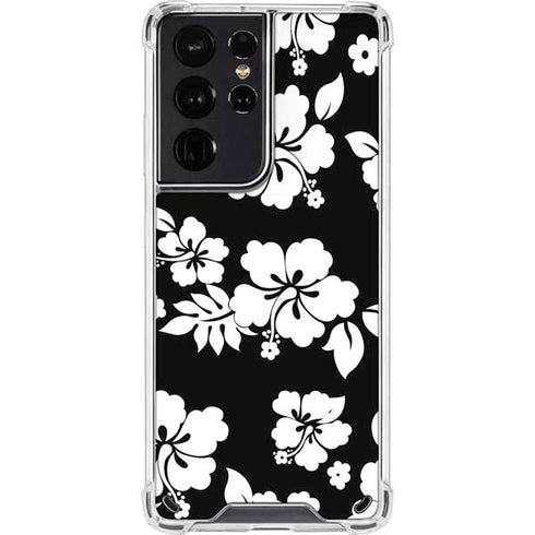 Black and White Galaxy S21 Ultra 5G Clear Case