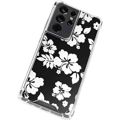 Black and White Galaxy S21 Ultra 5G Clear Case
