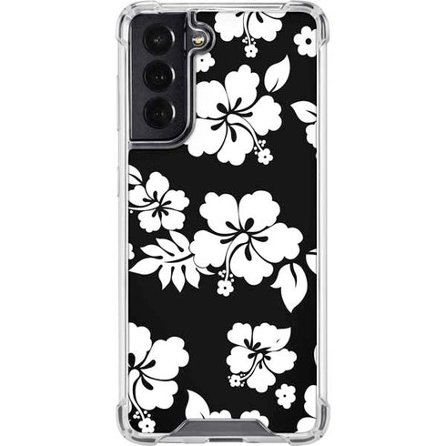 Black and White Galaxy S22 Clear Case