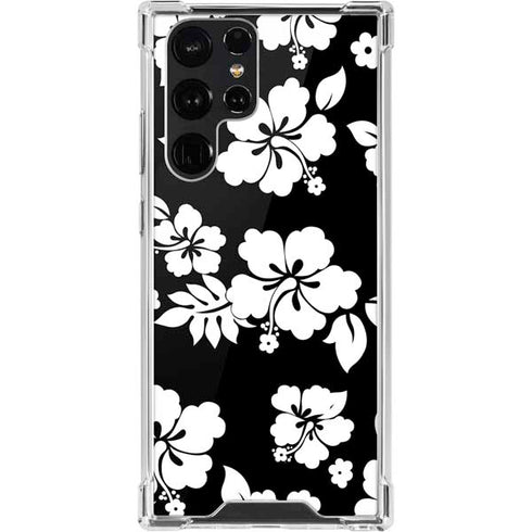 Black and White Galaxy S22 Ultra Clear Case