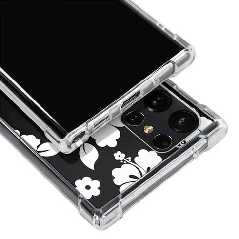 Black and White Galaxy S22 Ultra Clear Case