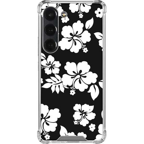 Black and White Galaxy S23 Clear Case