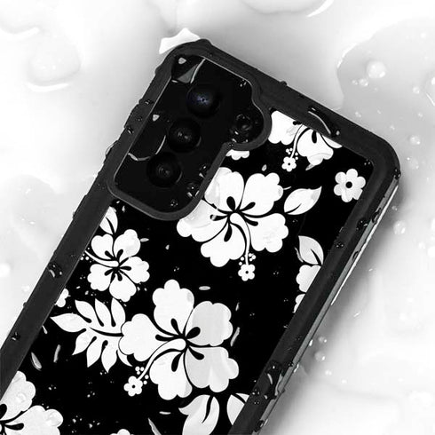 Black and White Galaxy S23 Plus Waterproof Case