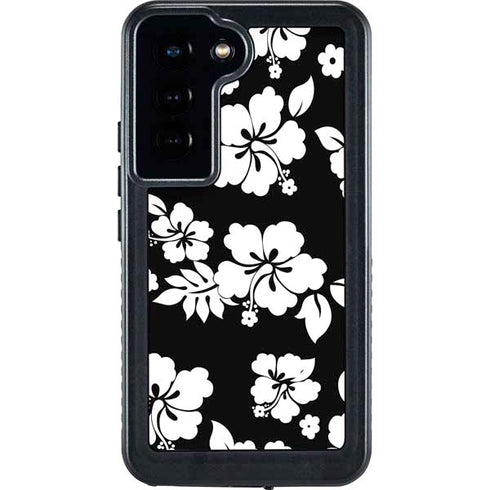 Black and White Galaxy S23 Waterproof Case