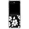 Black and White Galaxy Z Flip5 5G Clear Case