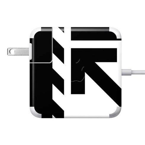 Black and White Geometric Shapes 85W Power Adapter (15 and 17 inch MacBook Pro Charger) Skin