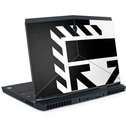 Black and White Geometric Shapes Dell Alienware Skin