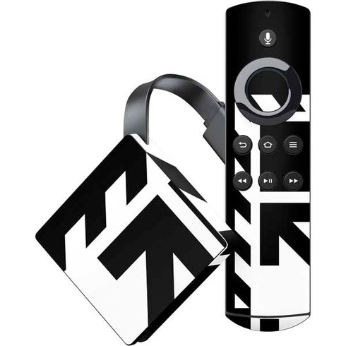 Black and White Geometric Shapes Amazon Fire TV Skin