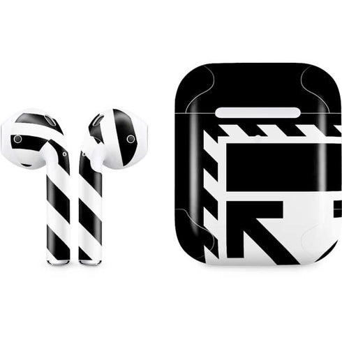 Black and White Geometric Shapes Apple AirPods 2 Skin