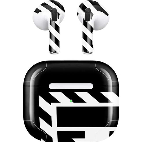 Black and White Geometric Shapes Apple AirPods (3rd Gen 2021) Skin