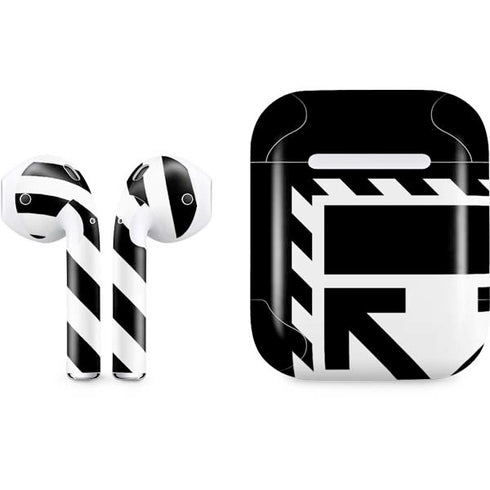 Black and White Geometric Shapes Apple AirPods Skin