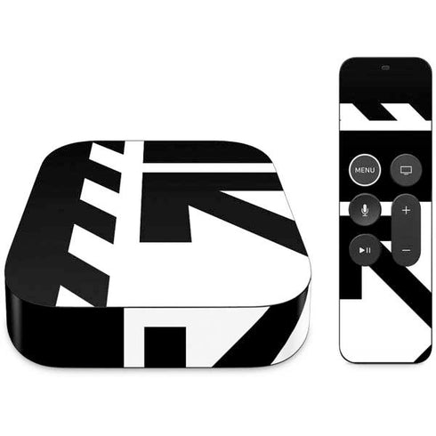 Black and White Geometric Shapes Apple TV Skin
