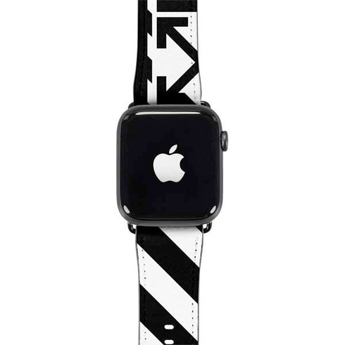 Black and White Geometric Shapes Apple Watch Band 38-40mm