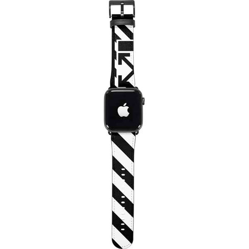 Black and White Geometric Shapes Apple Watch Band 38-40mm