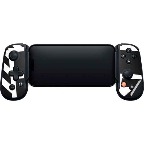Black and White Geometric Shapes Backbone One for iPhone Game Controller Skin