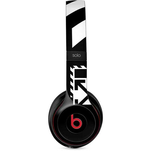 Black and White Geometric Shapes Beats Solo 2 Wireless Skin