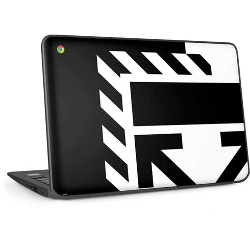 Black and White Geometric Shapes HP Chromebook Skin