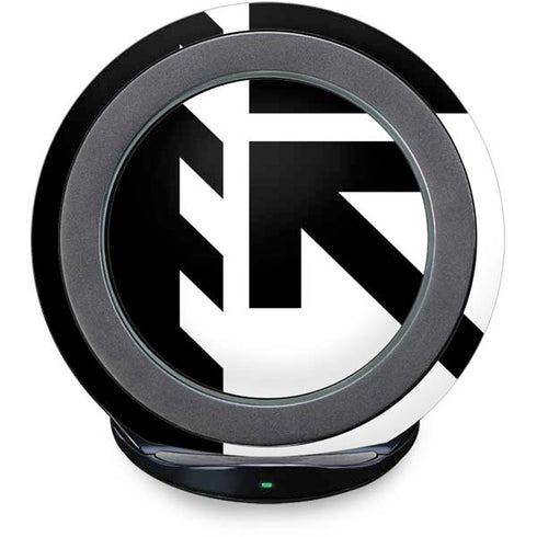 Black and White Geometric Shapes Fast Charge Wireless Charging Stand Skin