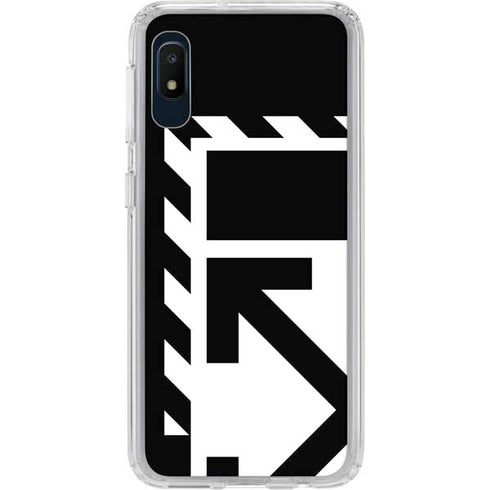 Black and White Geometric Shapes Galaxy A10e Clear Case
