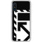 Black and White Geometric Shapes Galaxy A10e Clear Case