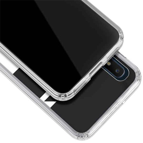 Black and White Geometric Shapes Galaxy A10e Clear Case