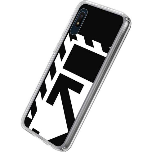 Black and White Geometric Shapes Galaxy A10e Clear Case