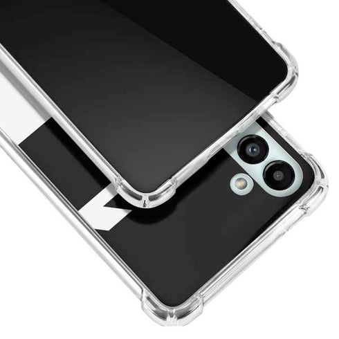 Black and White Geometric Shapes Galaxy A13 5G Clear Case