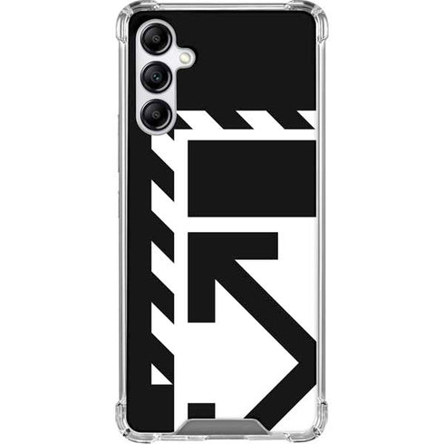 Black and White Geometric Shapes Galaxy A15 5G Clear Case