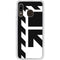 Black and White Geometric Shapes Galaxy A20 Clear Case