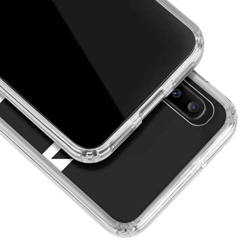 Black and White Geometric Shapes Galaxy A30 Clear Case