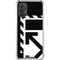 Black and White Geometric Shapes Galaxy A32 5G Clear Case