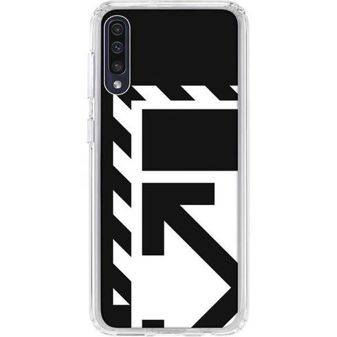 Black and White Geometric Shapes Galaxy A50 Clear Case