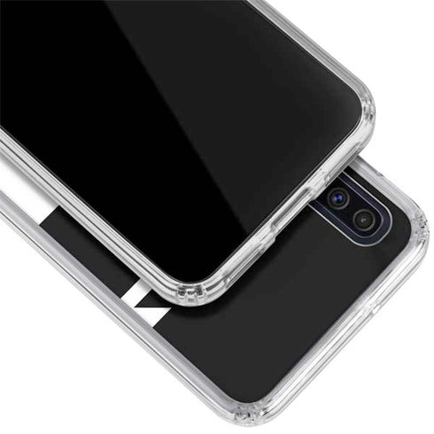 Black and White Geometric Shapes Galaxy A50 Clear Case