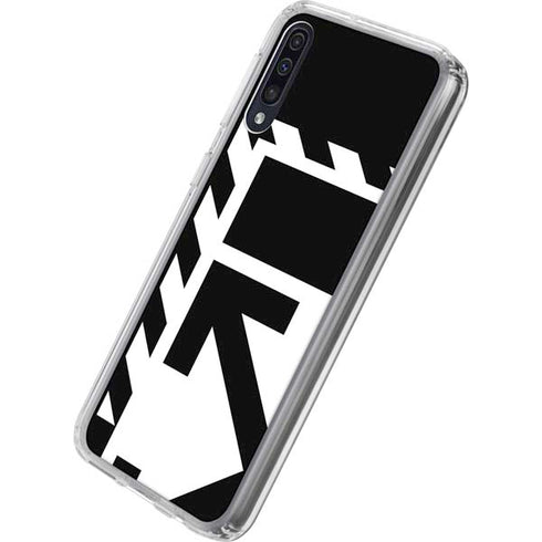 Black and White Geometric Shapes Galaxy A50 Clear Case