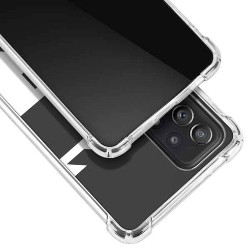 Black and White Geometric Shapes Galaxy A52 5G Clear Case