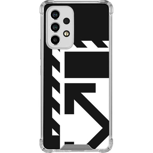 Black and White Geometric Shapes Galaxy A53 5G Clear Case