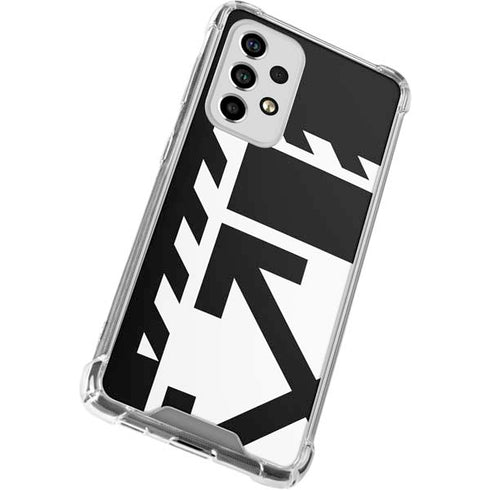 Black and White Geometric Shapes Galaxy A53 5G Clear Case