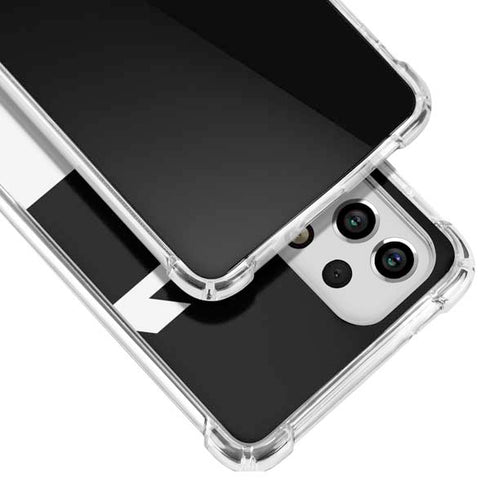 Black and White Geometric Shapes Galaxy A53 5G Clear Case