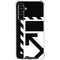 Black and White Geometric Shapes Galaxy A54 5G Clear Case