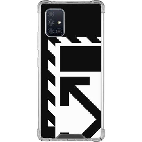 Black and White Geometric Shapes Galaxy A71 5G Clear Case