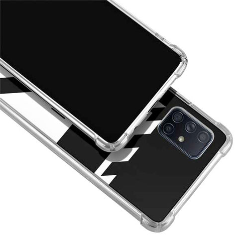 Black and White Geometric Shapes Galaxy A71 5G Clear Case