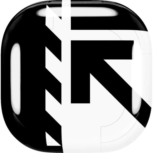 Black and White Geometric Shapes Galaxy Buds Live Skin