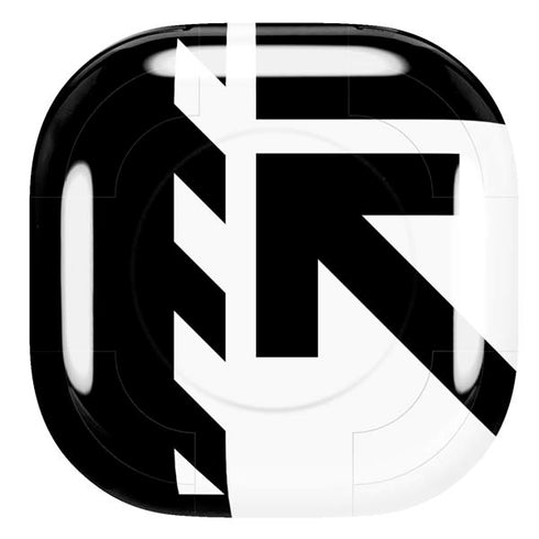 Black and White Geometric Shapes Galaxy Buds Live Skin